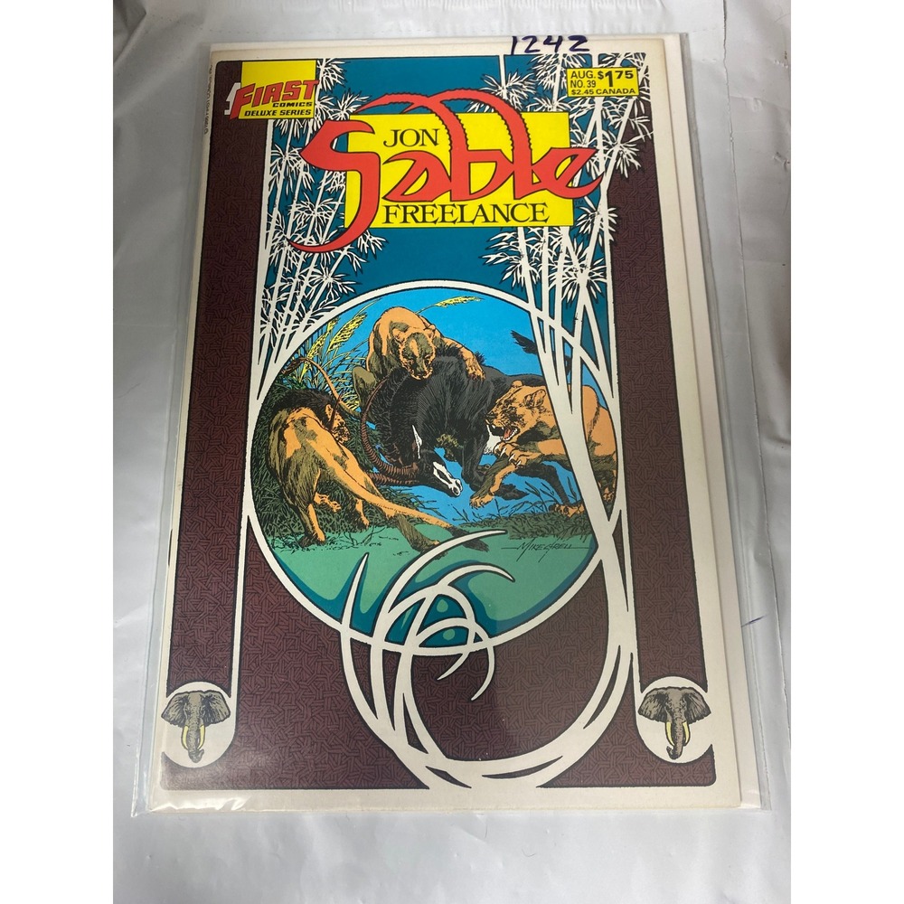 Jon Sable Freelance 39 First Comics August 1986 Mike Grell Deluxe‎ Series Copper